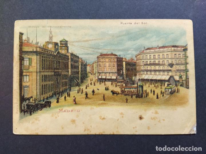 Postcards: MADRID-PUERTA DEL SOL-REVERSO SIN DIVIDIR-POSTAL ANTIGUA-(65.766)