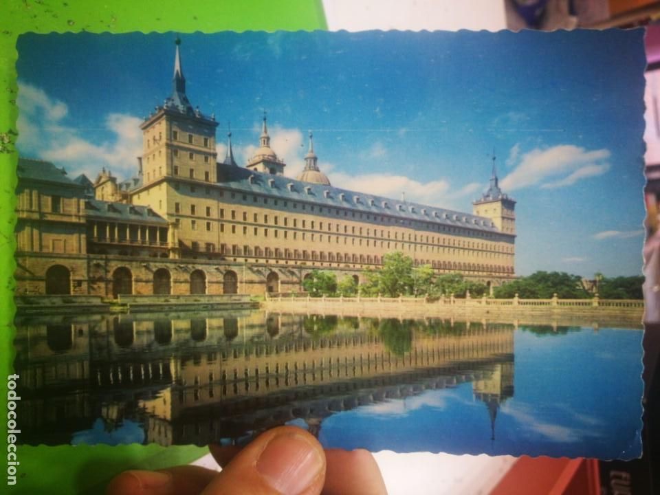 Postais: Postal El Escorial Monasterio Estanque de la Huerta escrita y sellada 1961 N 903 PATRIMONIO NACIONAL
