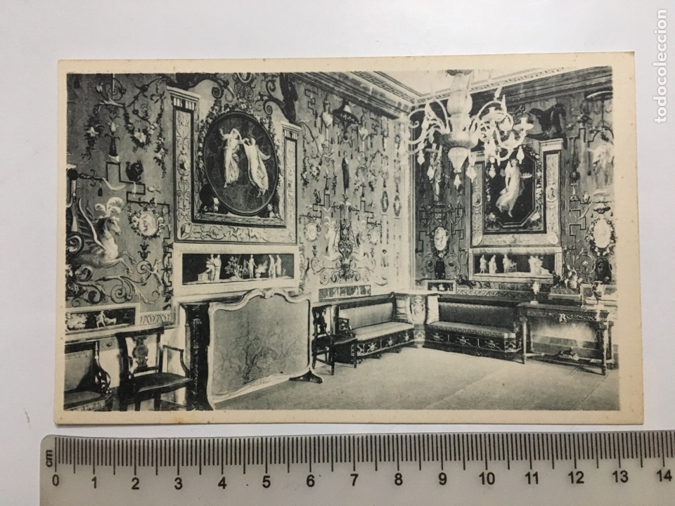 Postais: POSTAL. MONASTERIO DEL ESCORIAL. PALACIO. SAL&Oacute;N POMPEYANO. HAUSER Y MENET. H. 1925?.