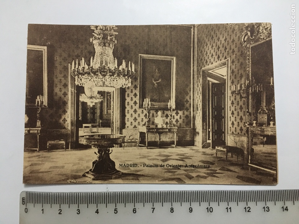 Postales: POSTAL. MADRID. PALACIO DE ORIENTE. ANTEC&Acirc;MARA. H. A. E., H. 1925?. - Foto 1