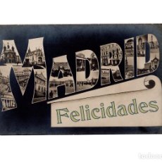 Postales: MADRID.- RECUERDO DE MADRID. FELICIDADES.. Lote 191592958