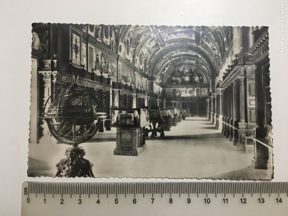 Postcards: POSTAL. MONASTERIO DEL ESCORIAL. BIBLIOTECA. H. A. E., H. 1960?.
