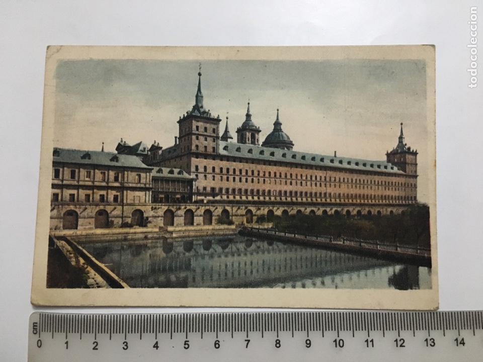 Postales: POSTAL. MONASTERIO DE EL ESCORIAL. ESTANQUE DE LA HUERTA. HAUSER Y MENET. H. 1930?.