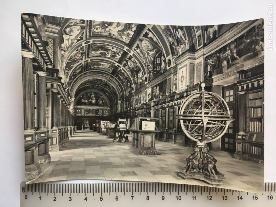 Postcards: POSTAL. EL ESCORIAL. BIBLIOTECA. PATRIM. NAC. H. 1960?.