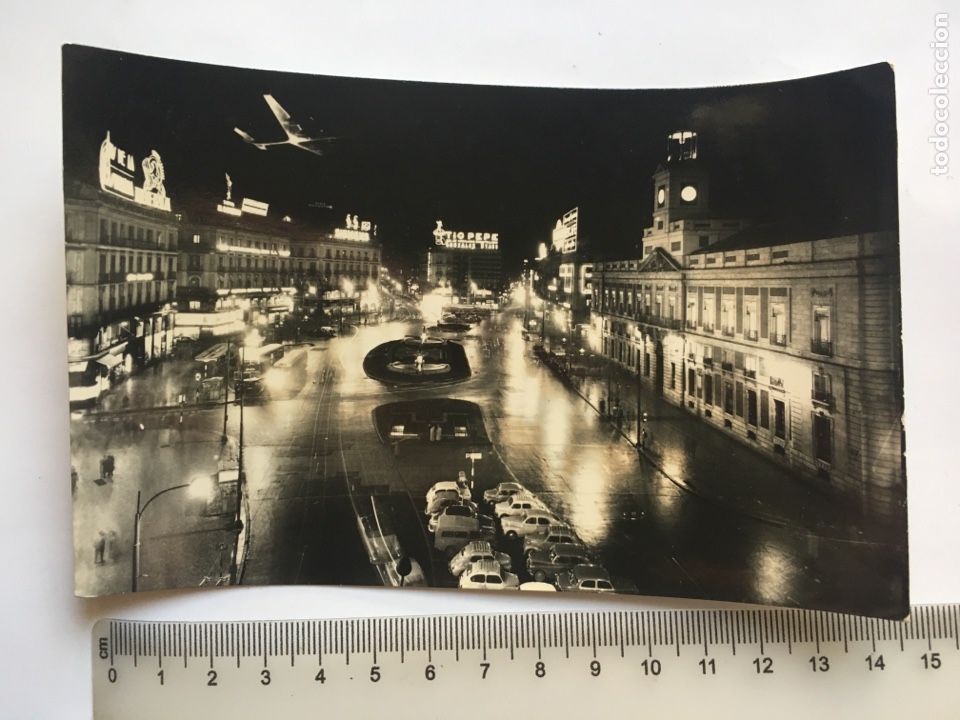 Postales: POSTAL. MADRID. PUERTA DEL SOL. CIMER. H. 1958?. - Foto 1