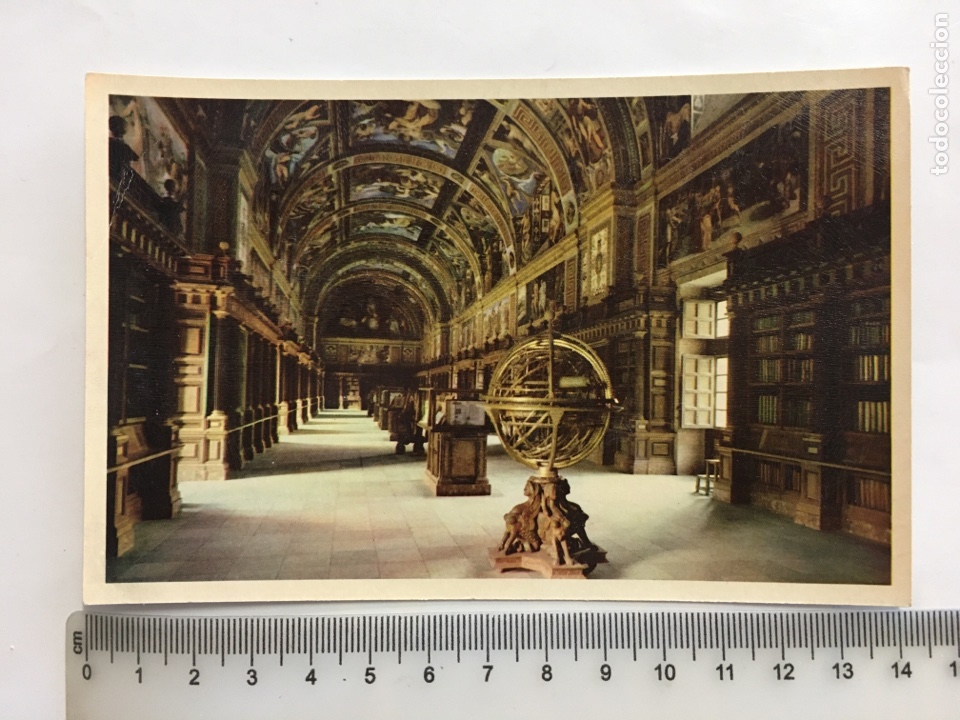 Postcards: POSTAL. MONASTERIO DEL ESCORIAL. BIBLIOTECA. ED. FOURNIER. H. 1940?.