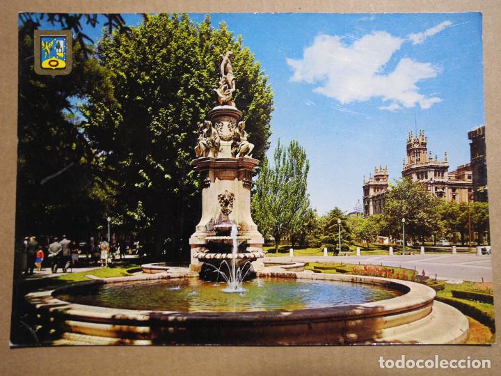 Postkarten: Paseo del Prado. Fuente de Apolo. Ed. Dominguez n&ordm; 43. Escrita 1965