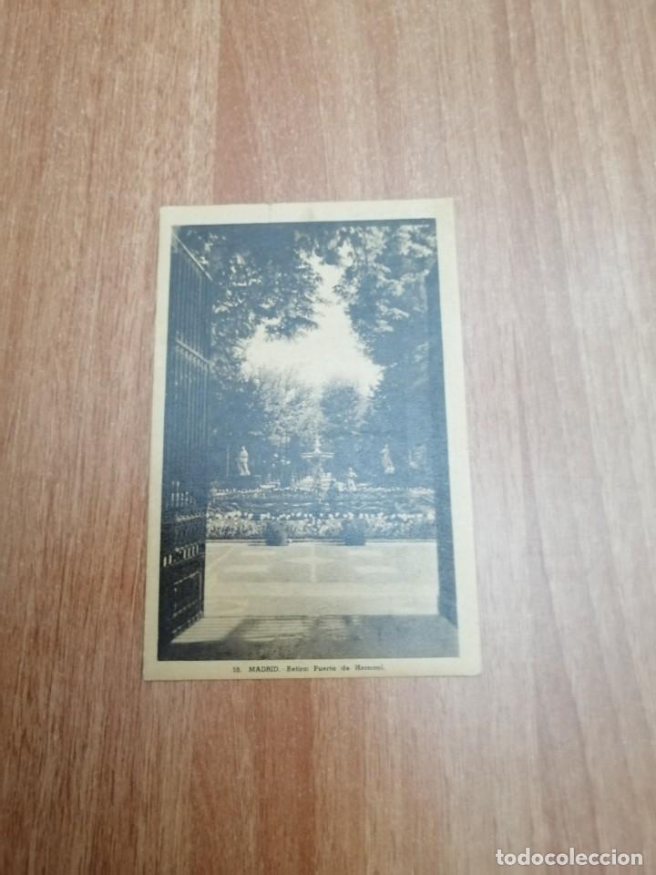 Postales: POSTAL MADRID RETIRO PUERTA DE HERNANI SIN CIRCULAR - Foto 1
