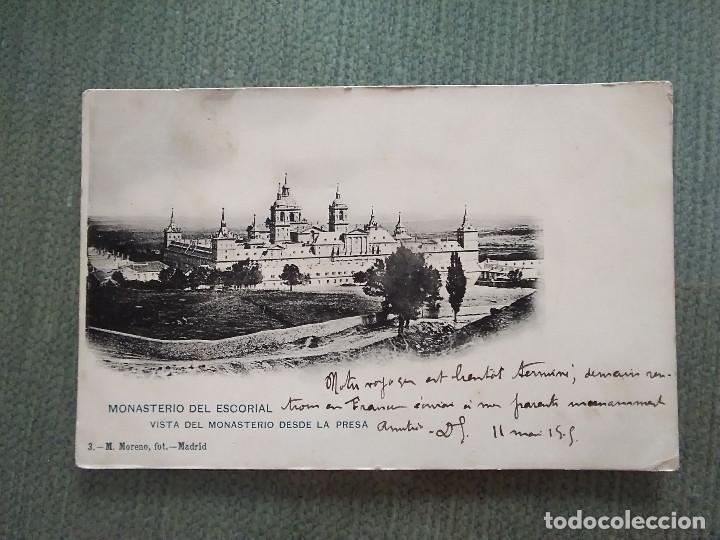 Postkarten: POSTAL MONASTERIO DEL ESCORIAL VISTA DEL MONASTERIO DESDE LA PRESA