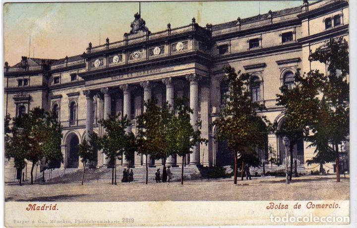 Postales: BONITA POSTAL - MADRID - BOLSA DE COMERCIO - Foto 1