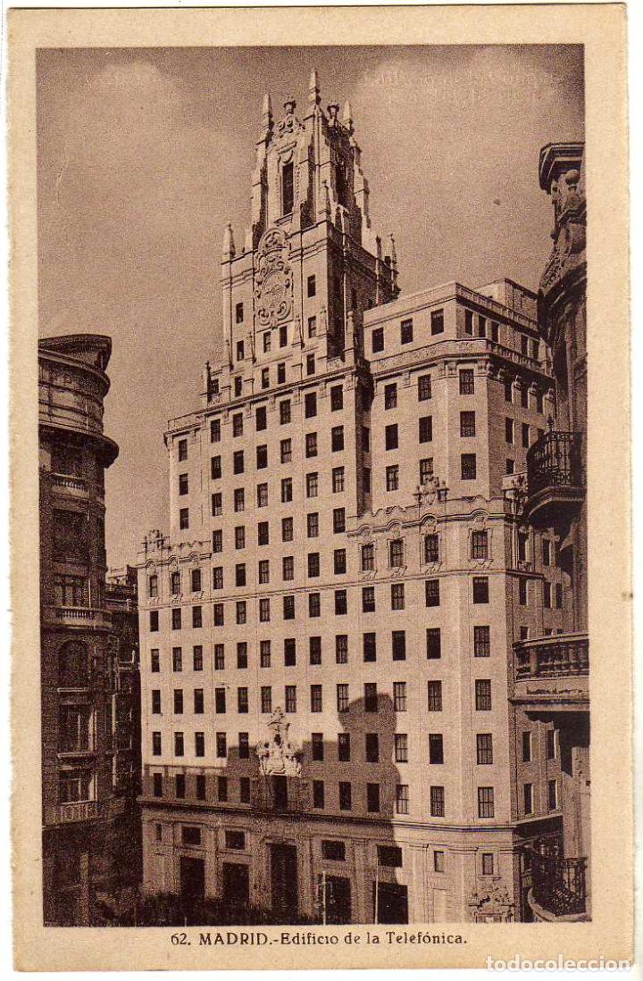 Postales: BONITA POSTAL - MADRID - EDIFICIO DE LA TELEFONICA - Foto 1