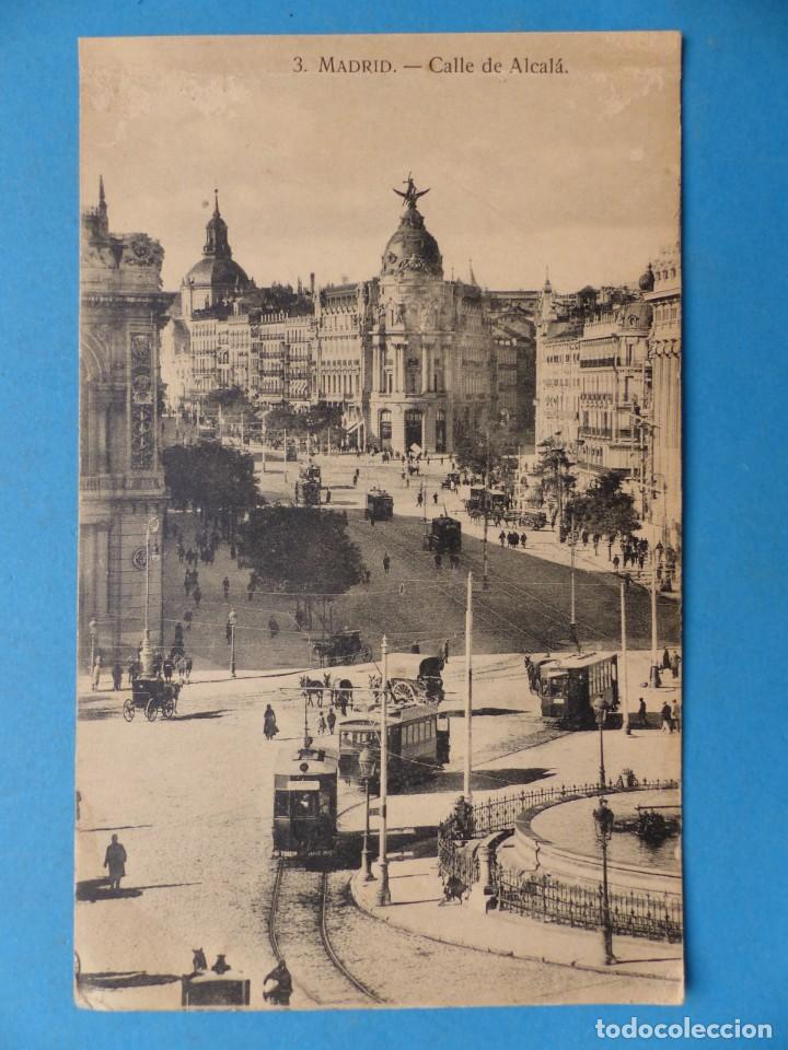 Postales: MADRID - CALLE DE ALCALA - Foto 1