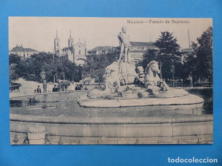 Postales: MADRID - FUENTE DE NEPTUNO - Foto 1
