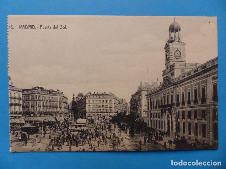 Postales: MADRID - PUERTA DEL SOL - Foto 1