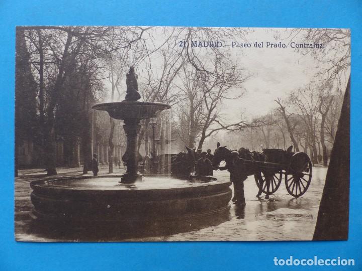 Postales: MADRID - PASEO DEL PRADO CONTRALUZ - Foto 1