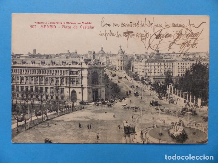 Postales: MADRID - PLAZA DE CASTELAR - Foto 1