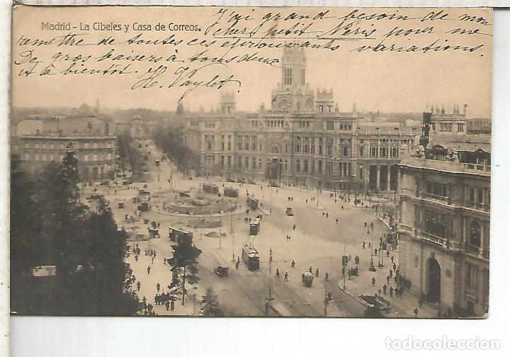 Postales: MADRID CIBELES ESCRITA - Foto 1