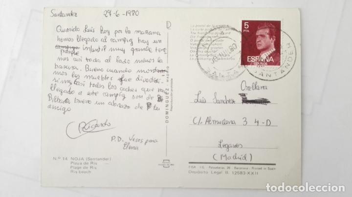 Postales: POSTAL NOJA, SANTANDER, PLAYA DE RIS, N&ordm; 14 - Foto 2