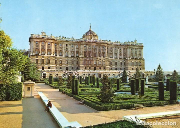 Postales: Madrid Palacio real jardines Sabatini