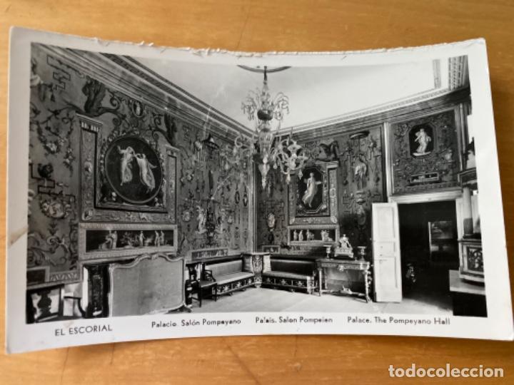 Postais: ANTIGUA POSTAL EL ESCORIAL PALACIO SAL&Oacute;N POMPEYANO