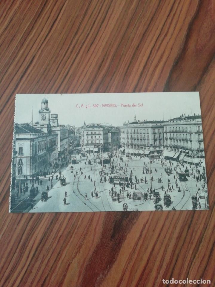 Postales: Postal Madrid. Puerta del Sol. C, A y L. SC - Foto 1