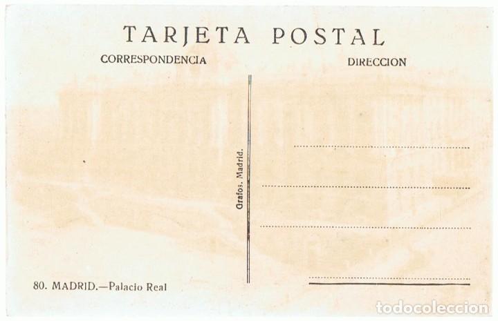 Postales: POSTAL MADRID PALACIO REAL - Foto 2