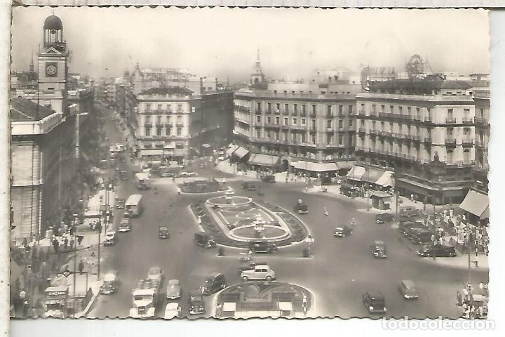 Postales: MADRID PUERTA DEL SOL  ESCRITA - Foto 1