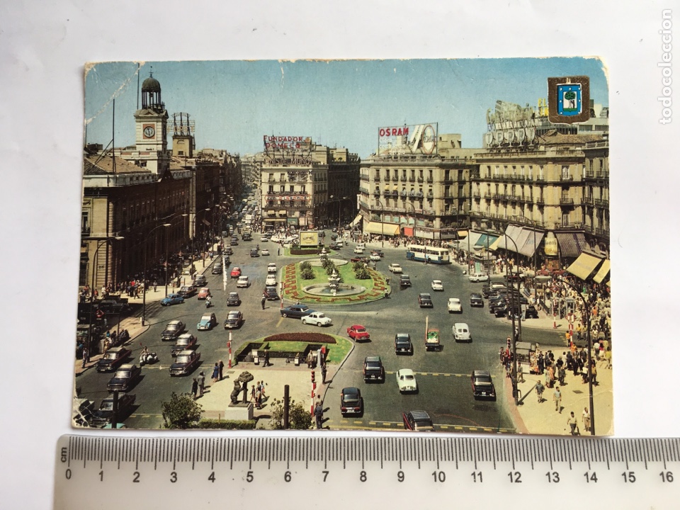 Postales: POSTAL. MADRID. PUERTA DEL SOL. EDICIONES FISA. - Foto 1