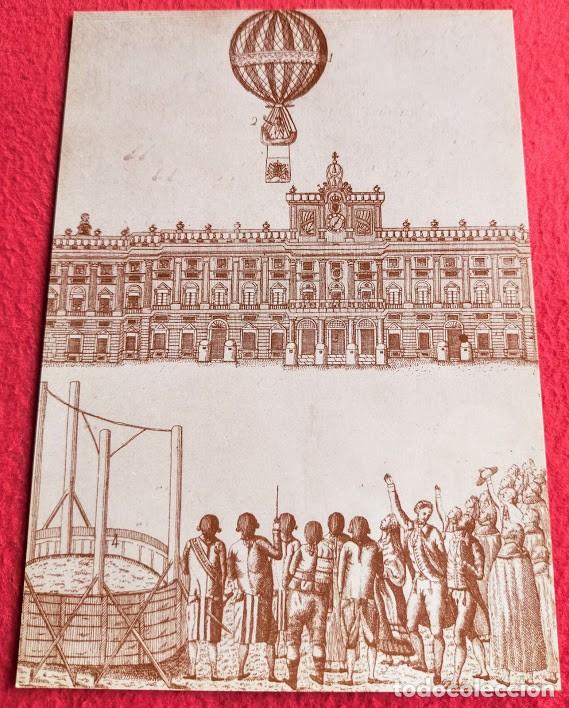 Postkarten: Tarjeta Postal MUSEO MUNICIPAL DE MADRID. P-406 Fines del siglo XVIII Ascensi&oacute;n en Globo de Vicente