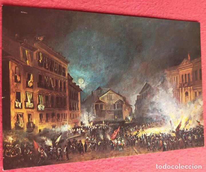 Postkarten: Tarjeta Postal MUSEO MUNICIPAL DE MADRID. P-369 La Revoluci&oacute;n de 1854 en la Puerta del Sol
