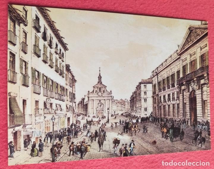 Postkarten: Tarjeta Postal MUSEO MUNICIPAL DE MADRID. P-380 Litograf&iacute;a de la Puerta del Sol siglo XVIII
