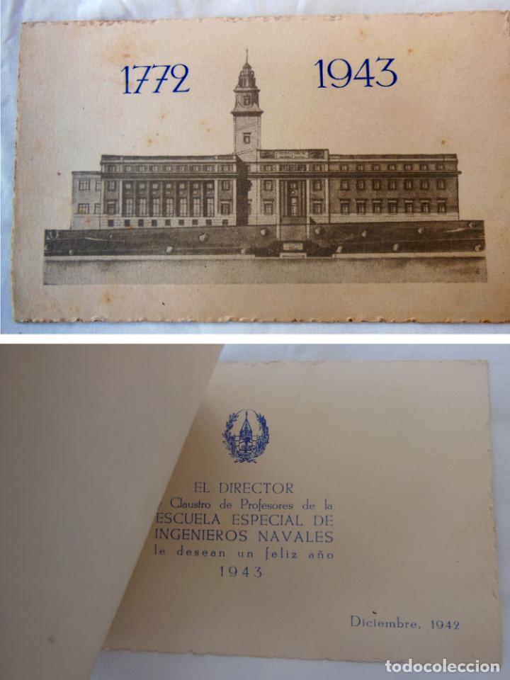 Postkarten: 1772 - 1943 ESCUELA ESPECIAL DE INGENIEROS NAVALES. Madrid.1942