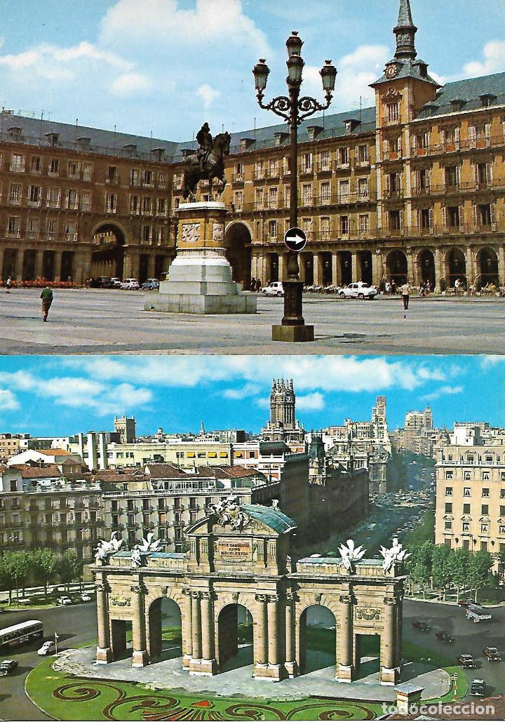 Postales: MADRID - DOS POSTALES - Foto 1