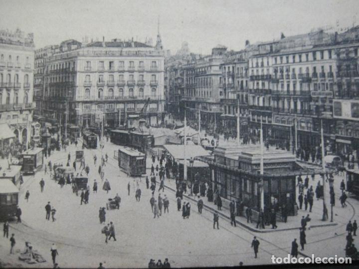 Postkarten: MADRID-PUERTA DEL SOL-ED&middot;GRANDES ALMACENES MADRID PARIS-POSTAL ANTIGUA-(70.153)