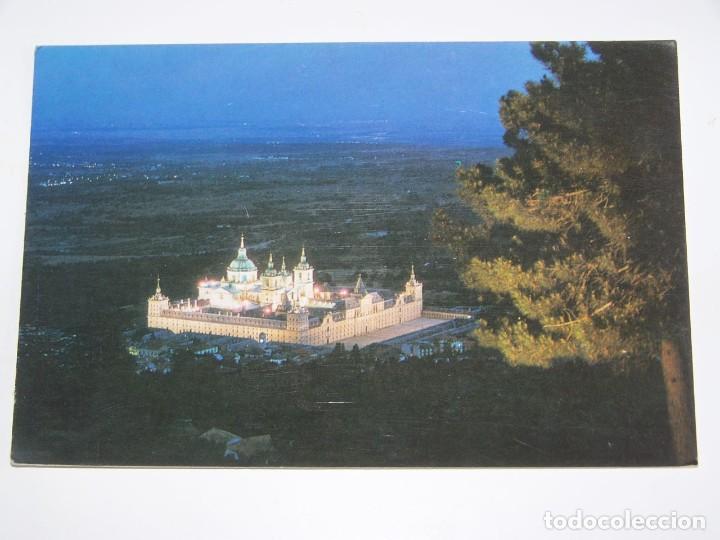Postkarten: POSTAL 962 VISTA GENERAL DEL MONASTERIO DE EL ESCORIAL DE NOCHE