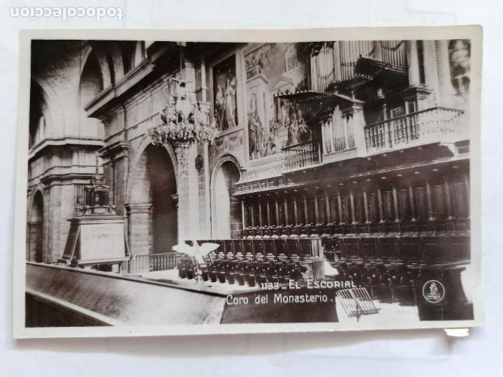 Postkarten: POSTAL EL ESCORIAL - CORO DEL MONASTERIO, N&ordm; 1133