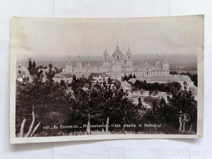 Cartes Postales: POSTAL EL ESCORIAL - MONASTERIO - VISTA DESDE EL ROMERAL, N&ordm; 1131