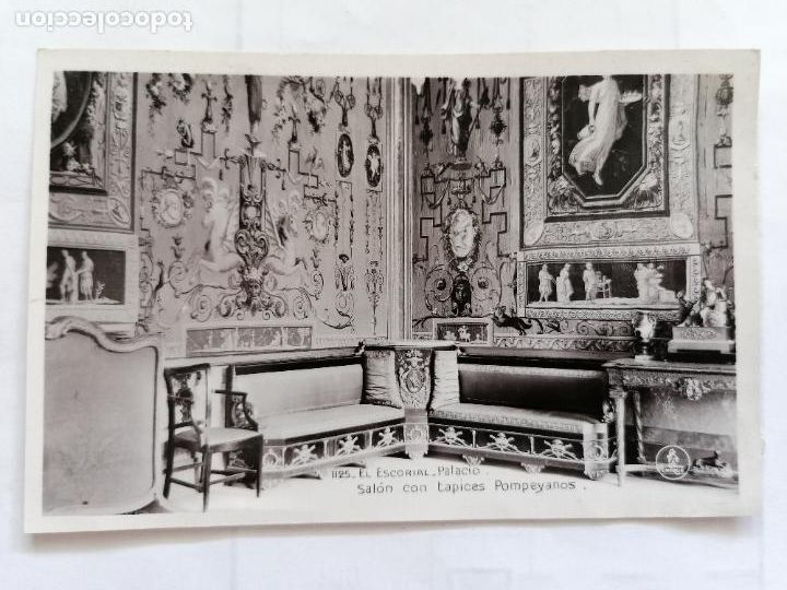 Cartes Postales: POSTAL EL ESCORIAL - PALACIO - SALON CON TAPICES POMPEYANOS, N&ordm; 1125