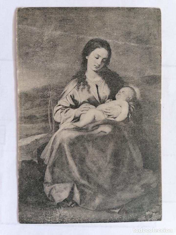Cartes Postales: POSTAL LA VIRGEN ADORANDO A SU HIJO - MUSEO DEL PRADO
