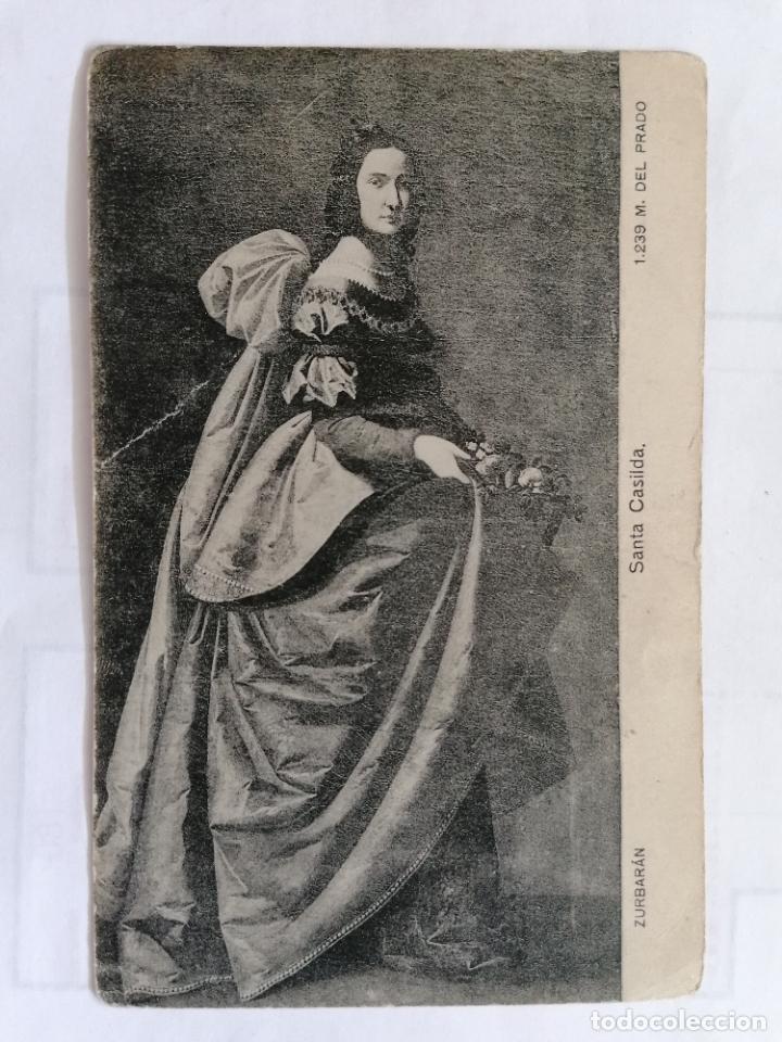 Cartes Postales: POSTAL SANTA CATALINA, ZURBARAN - MUSEO DEL PRADO