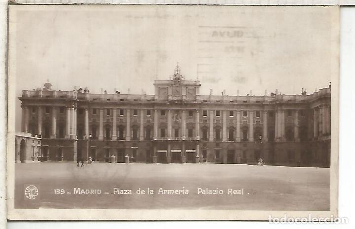 Postales: MADRID PALACIO REAL ESCRITA - Foto 1