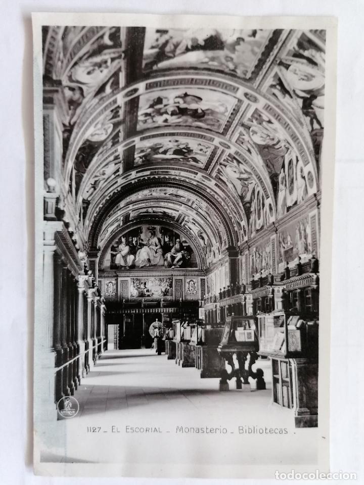 Cartes Postales: POSTAL EL ESCORIAL - MONASTERIO - BIBLIOTECAS, N&ordm; 1127