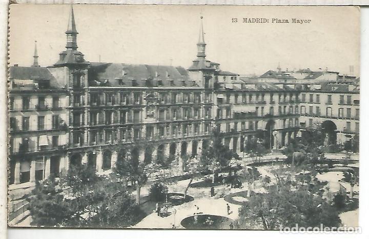 Postales: MADRID PLAZA MAYOR ESCRITA - Foto 1