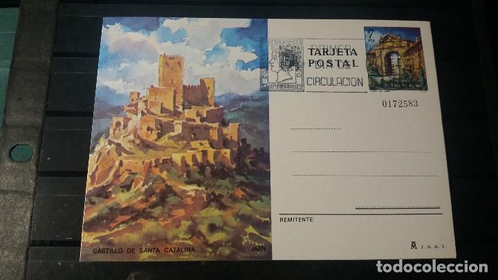 Postais: Tarjeta Entero Postal. Castillo de Santa Catalina. (Jaen). Primer Dia de Circulaci&oacute;n. Noviembr 1975.