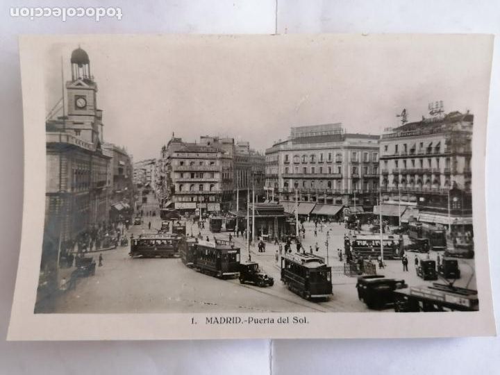 Postales: POSTAL MADRID, PUERTA DEL SOL N&ordm; 1 - Foto 1