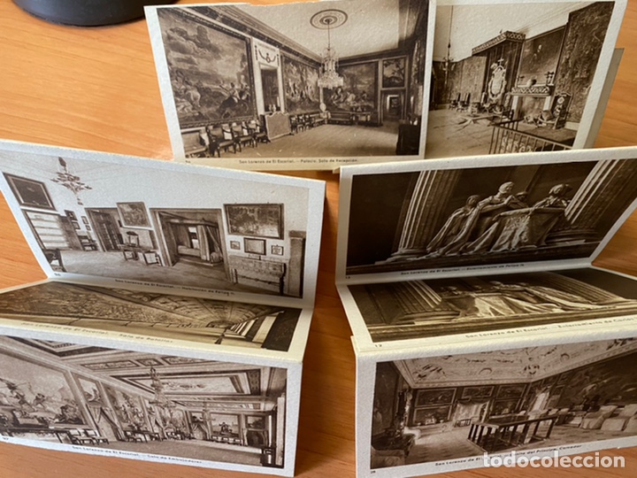 Postales: Acordeón de 12 postales del Monasterio de El Escorial García Garrabella sin circular 8x4’5cm - Foto 5 - 207822873