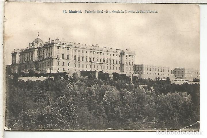 Postales: MADRID PALACIO REAL ESCRITA - Foto 1