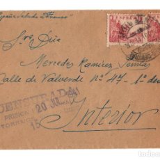 Postales: MADRID.- CENSURA PRISIÓN PROVISIONAL. TORRIJOS 66. CÁRCEL. SOBRE Y CARTA CURIOSO TEXTO. 1941. Lote 208063392