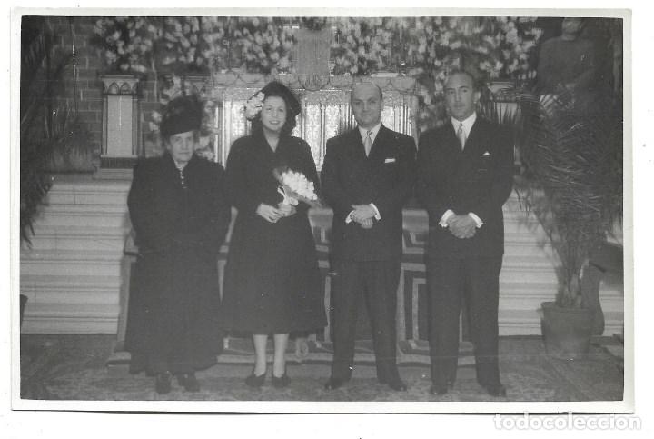 Postcards: BONITA FOTOGRAFIA ANTIGUA DE DOS PAREJAS DE FIESTA - FOTO - QUIROS - HARTZENBUSCH - MADRID-1.948