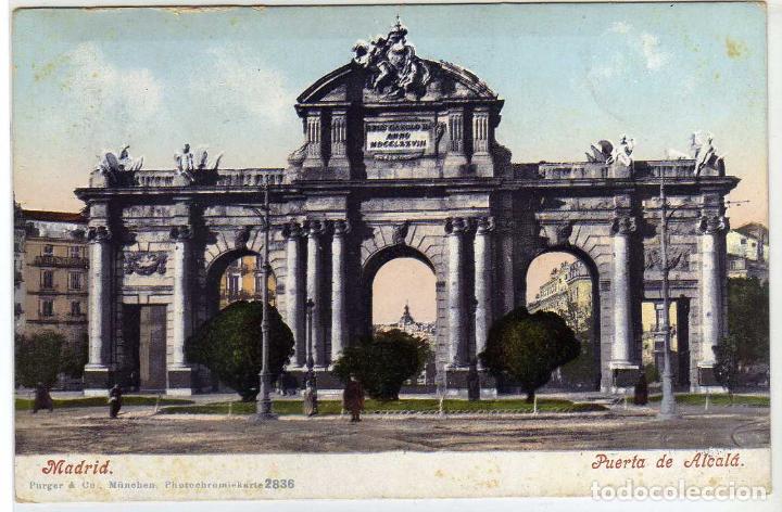 Postales: BONITA POSTAL - MADRID - PUERTA DE ALCALA - Foto 1